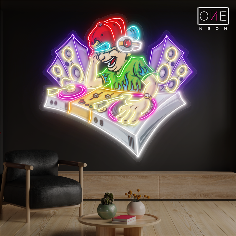 Vibe Master DJ Artwork Led Neon Sign