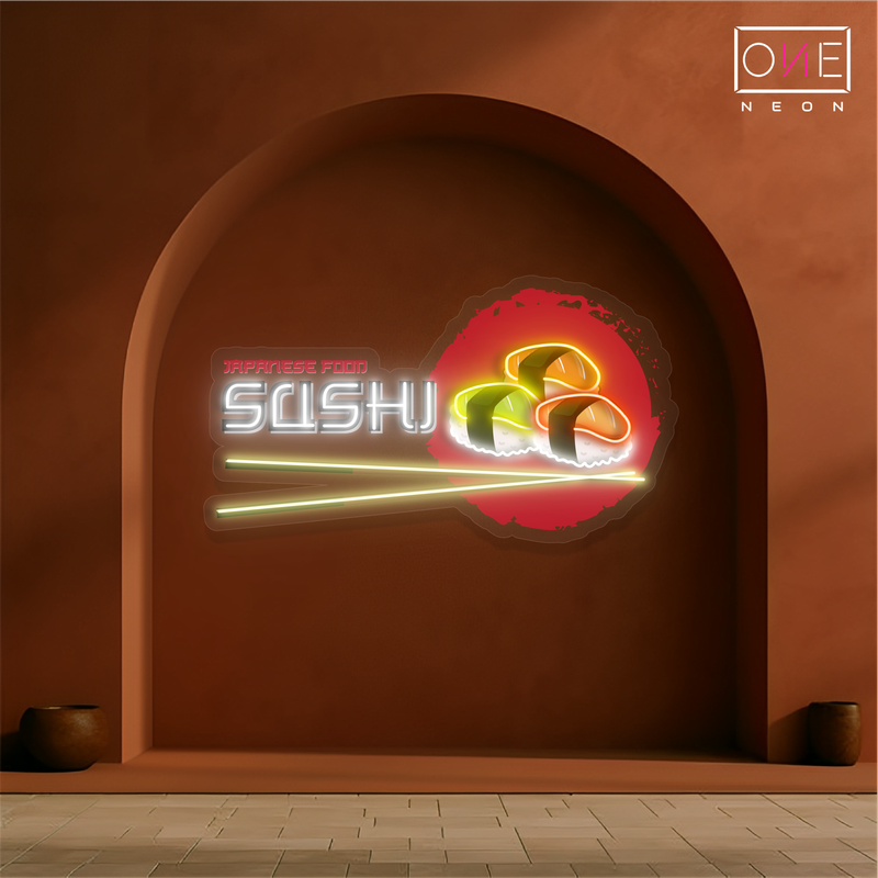 Japanese Food Sushi Artwork Led Neon Sign