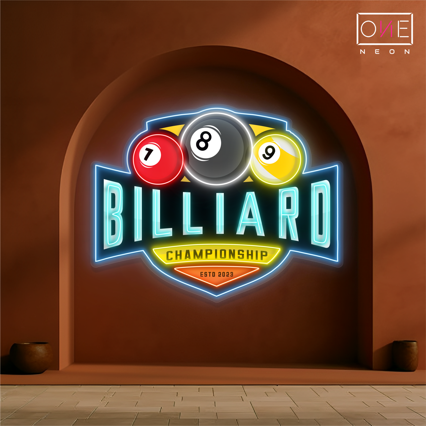 Billiard Arena Artwork Led Neon Sign