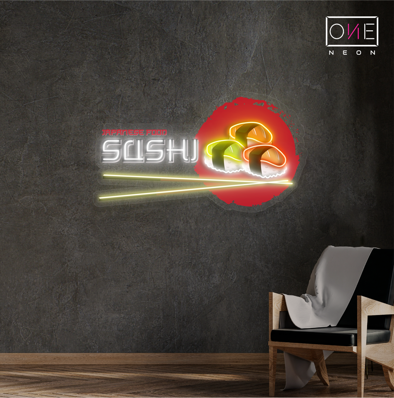 Japanese Food Sushi Artwork Led Neon Sign