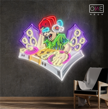 Vibe Master DJ Artwork Led Neon Sign