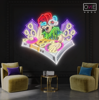 Vibe Master DJ Artwork Led Neon Sign