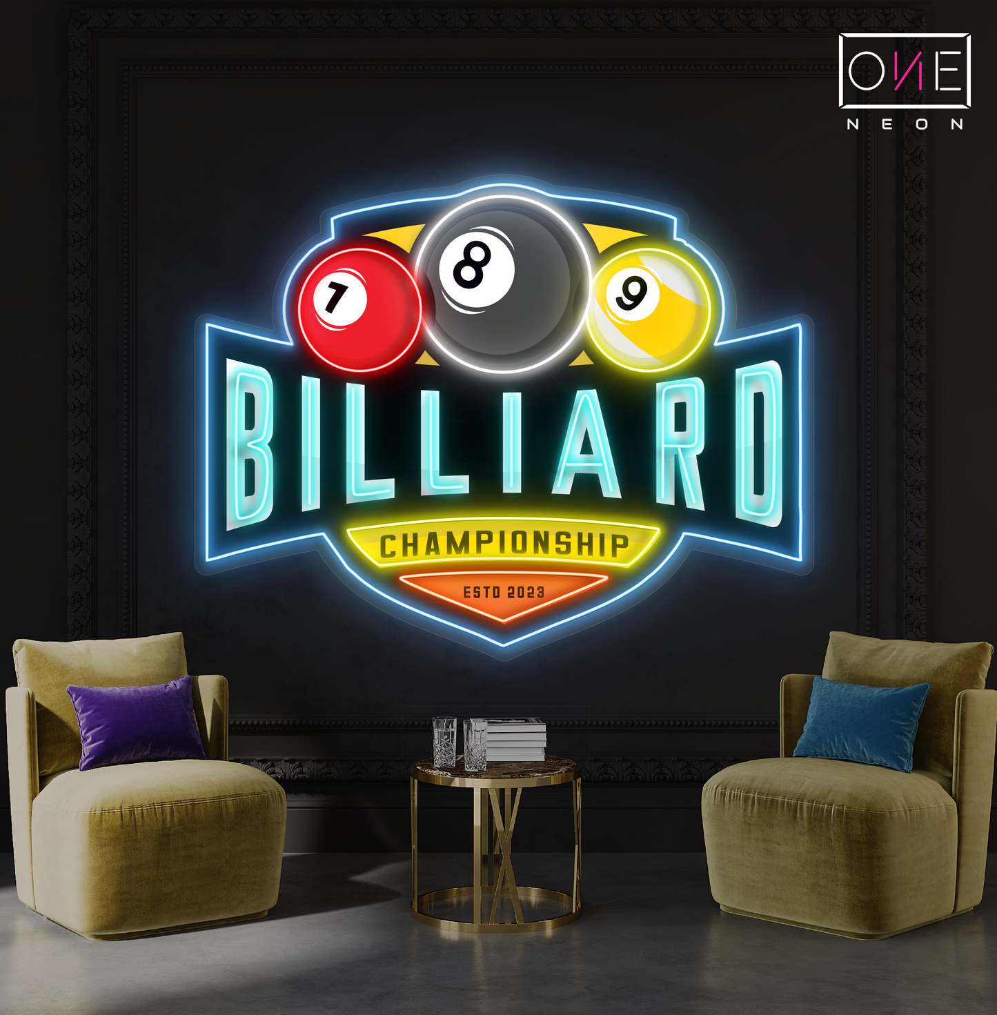 Billiard Arena Artwork Led Neon Sign