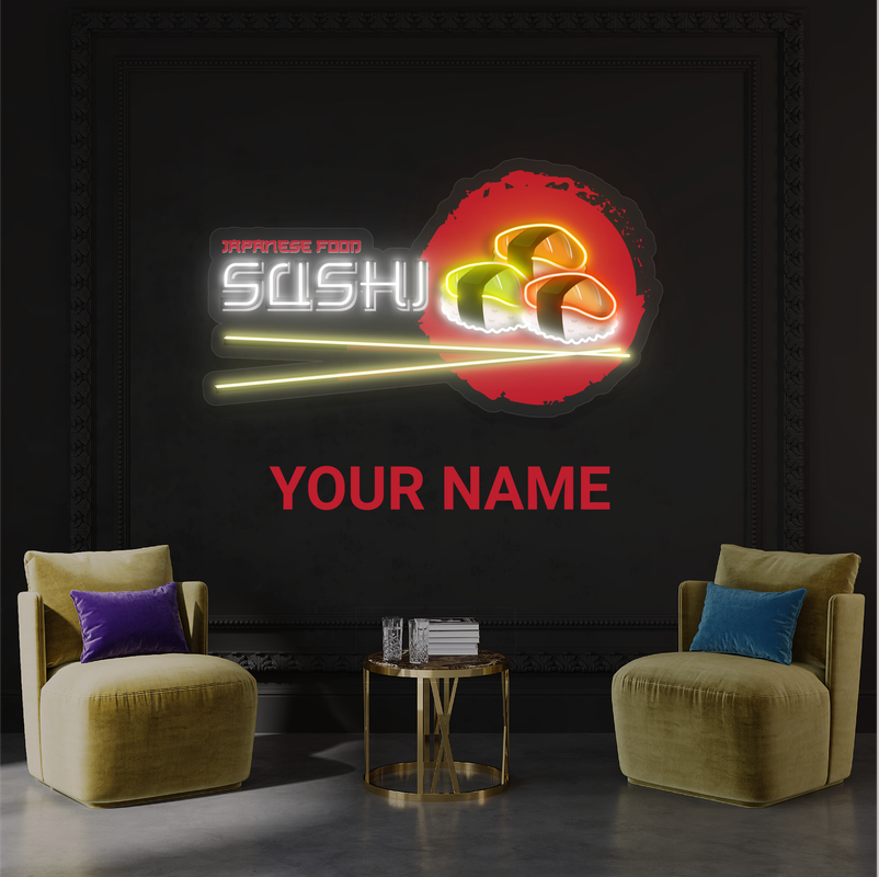 Japanese Food Sushi Artwork Led Neon Sign