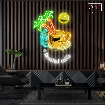 Roasted Coffee Artwork Led Neon Sign