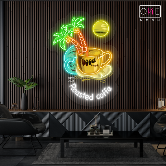 Roasted Coffee Artwork Led Neon Sign