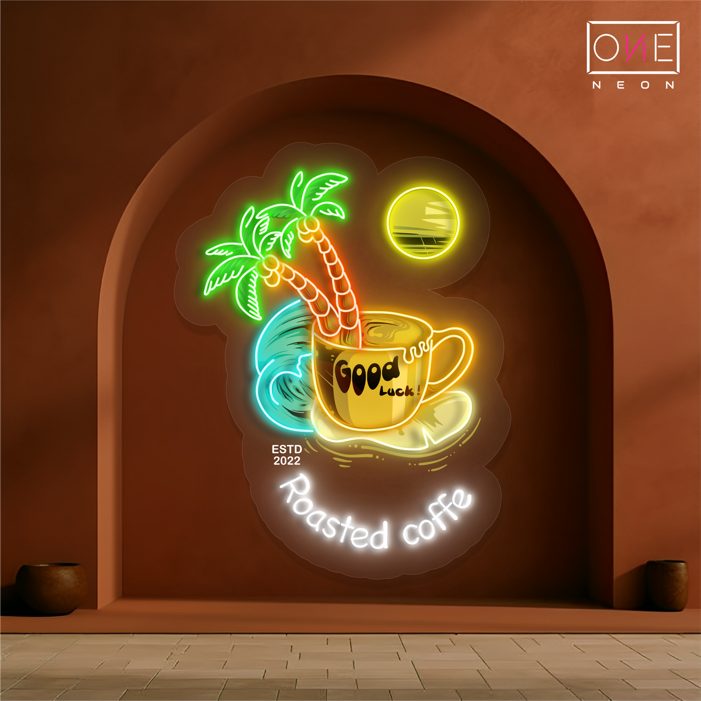 Roasted Coffee Artwork Led Neon Sign