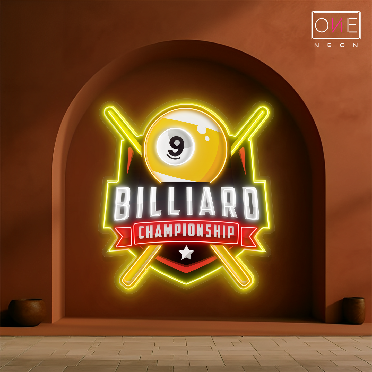 9 Ball Championship Artwork Led Neon Sign