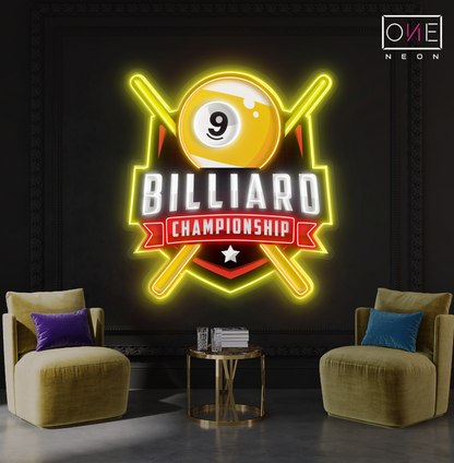 9 Ball Championship Artwork Led Neon Sign