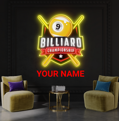 9 Ball Championship Artwork Led Neon Sign