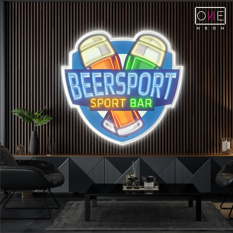 BeerSport Bar Artwork Led Neon Sign