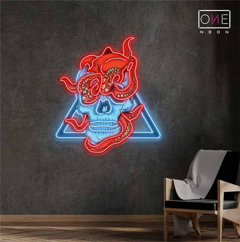 Tentacle Terror Artwork Led Neon Sign