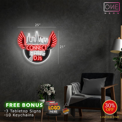 CONNECT BANG DJ & BANG | Led Neon Sign (2 SIGNS)