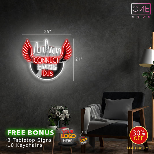 CONNECT BANG DJ & BANG | Led Neon Sign (2 SIGNS)