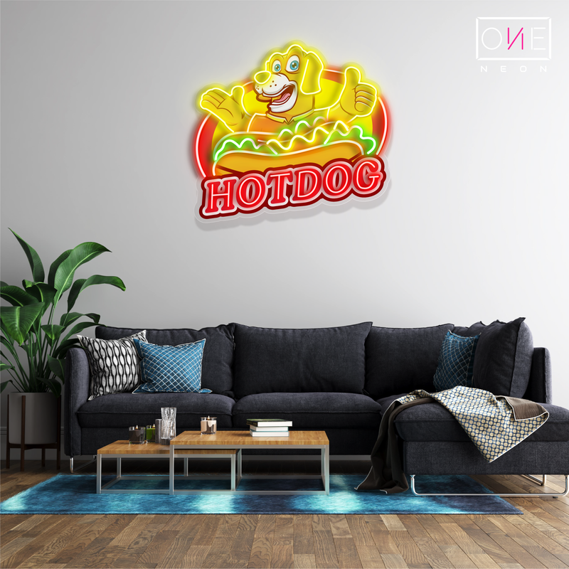 Hot Dog Artwork Led Neon Sign