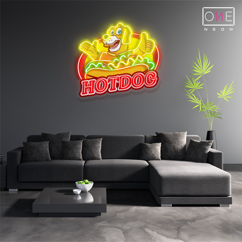 Hot Dog Artwork Led Neon Sign