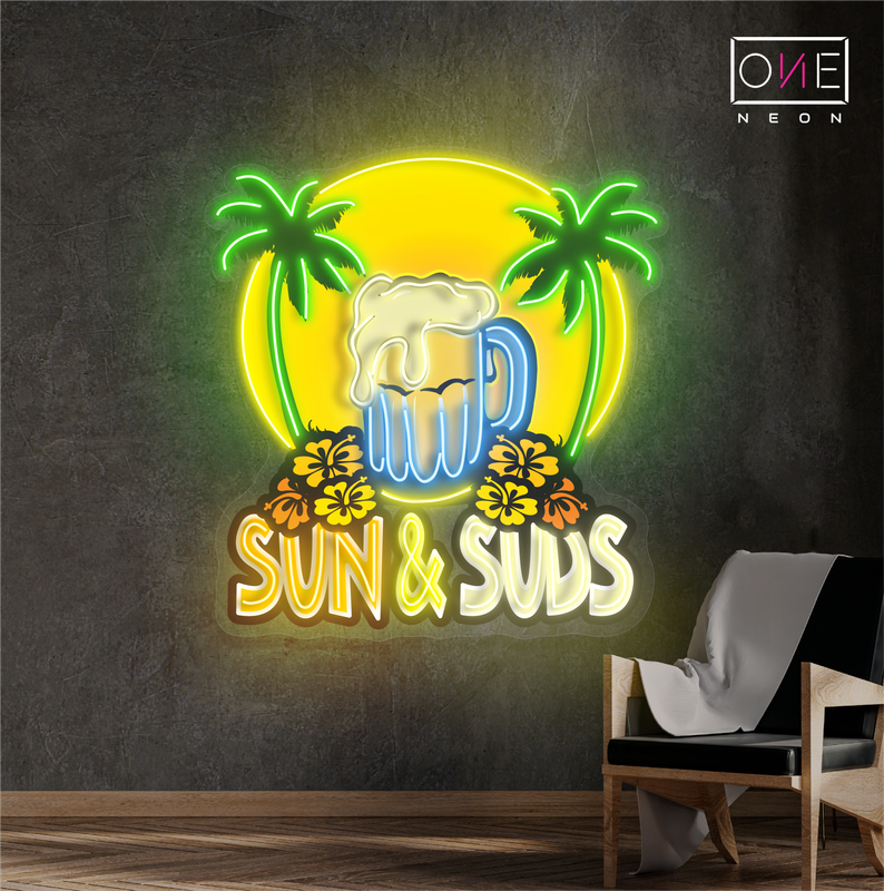 Sun & Suds Artwork Led Neon Sign