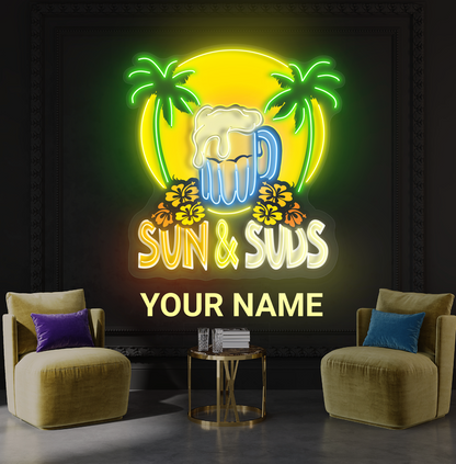 Sun & Suds Artwork Led Neon Sign