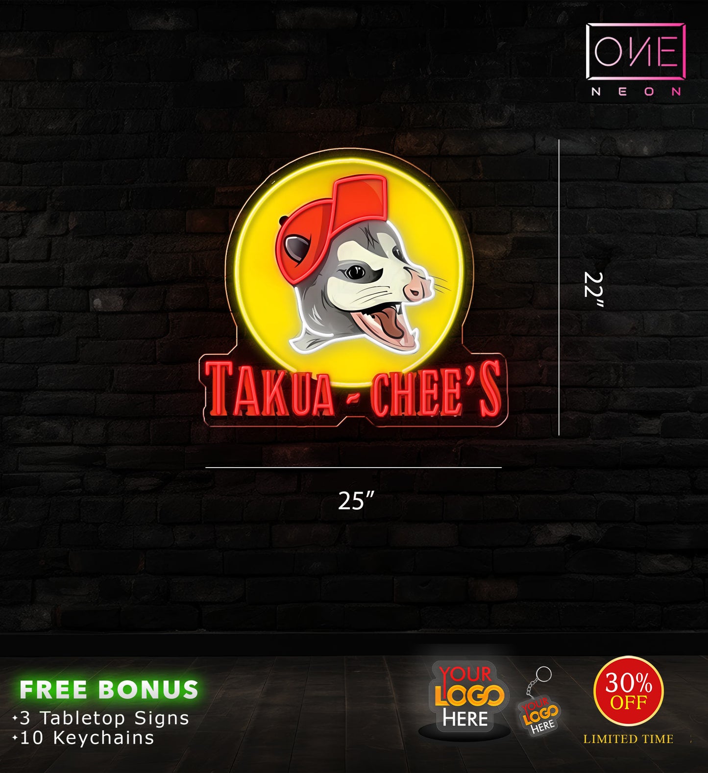 JL AUDIO + TAKUA-CHEE'S (2 signs)| Led Neon Sign (INDOOR)