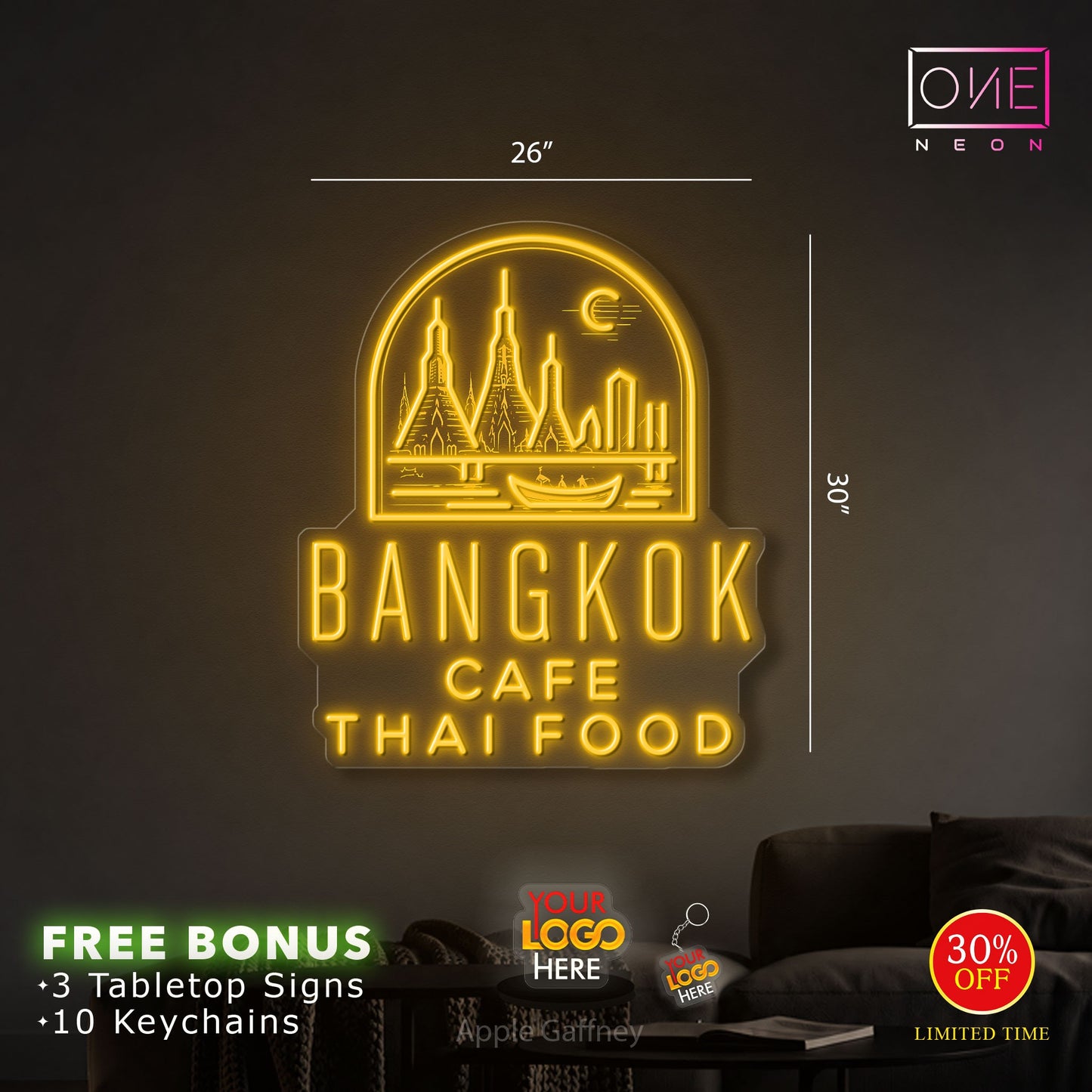 BANGKOK CAFE THAI FOOD | LED Neon Sign