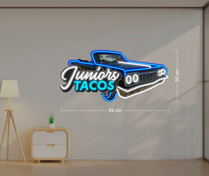 Pinche way & Car logo | Led Neon Sign ( 4 signs)