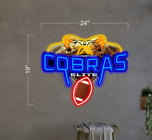 Downriver Cobras Elite| Led Neon Sign