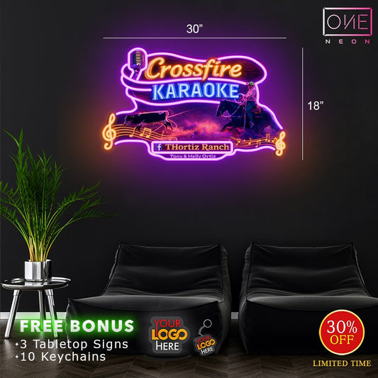 CROSSFIRE KARAOKE | Led Neon Sign