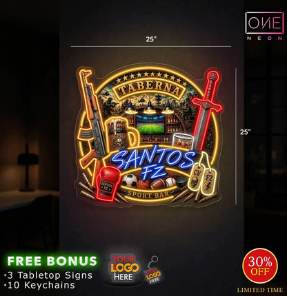 SANTOS FZ | LED Neon Sign