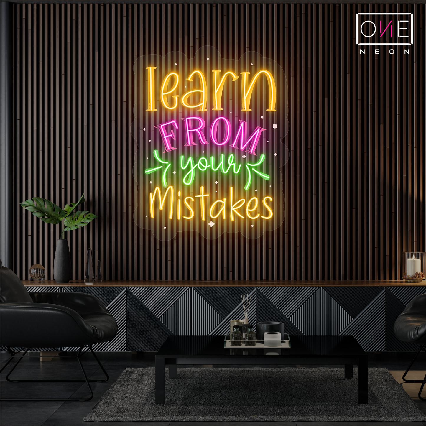 Learn From Your Mistakes Artwork Led Neon Sign