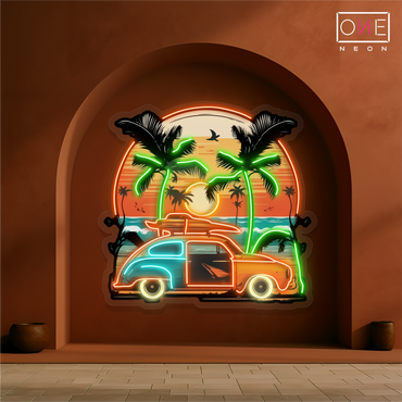 Beachside Ride Artwork Led Neon Sign