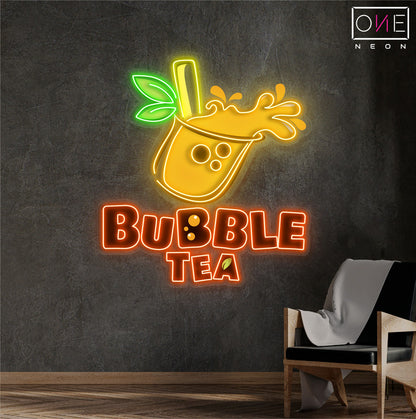 Bubble Tea Artwork Led Neon Sign