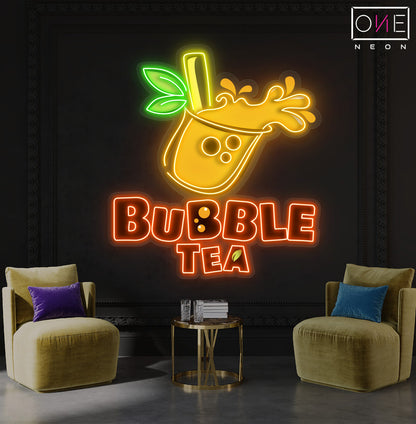 Bubble Tea Artwork Led Neon Sign