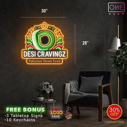 DESI CRAVINGZ| LED Neon Sign (OUTDOOR)
