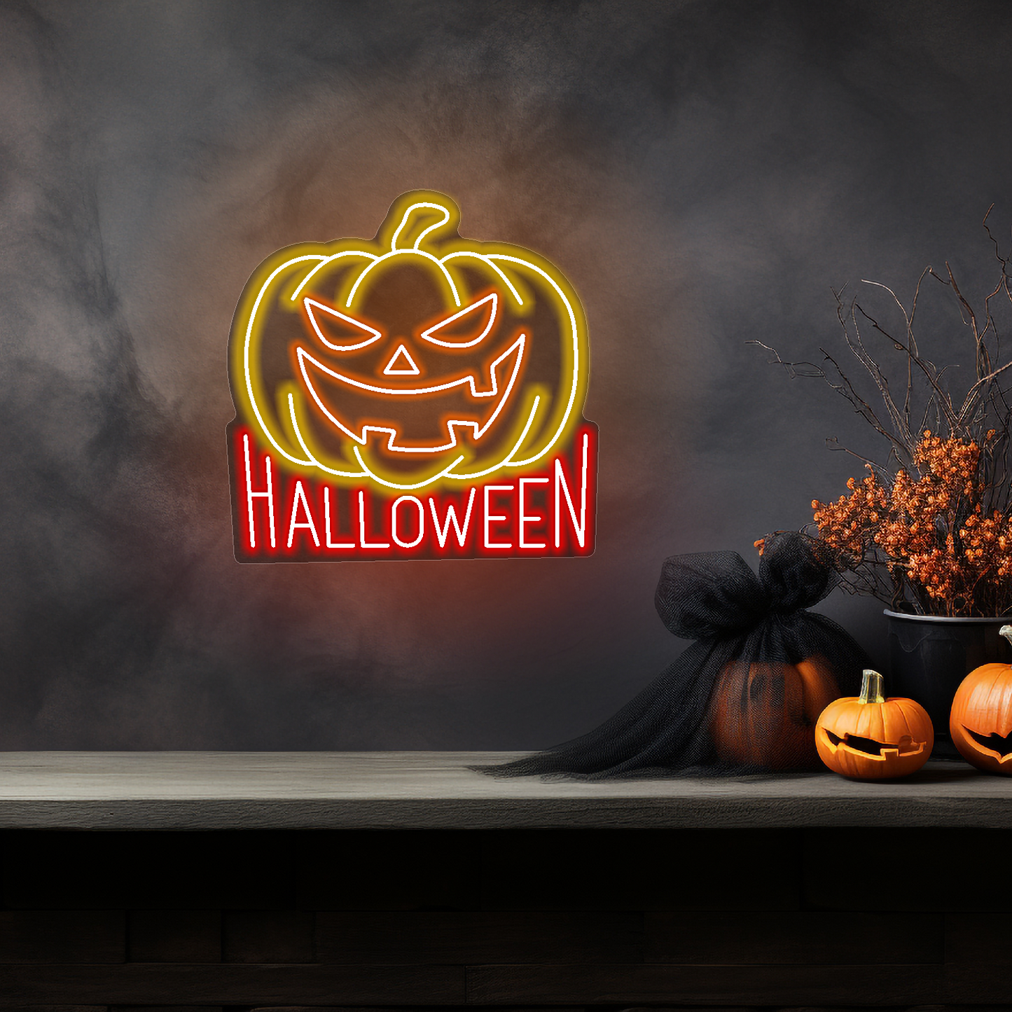 Halloween Pumpkin  LED Neon Sign