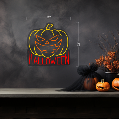 Halloween Pumpkin  LED Neon Sign