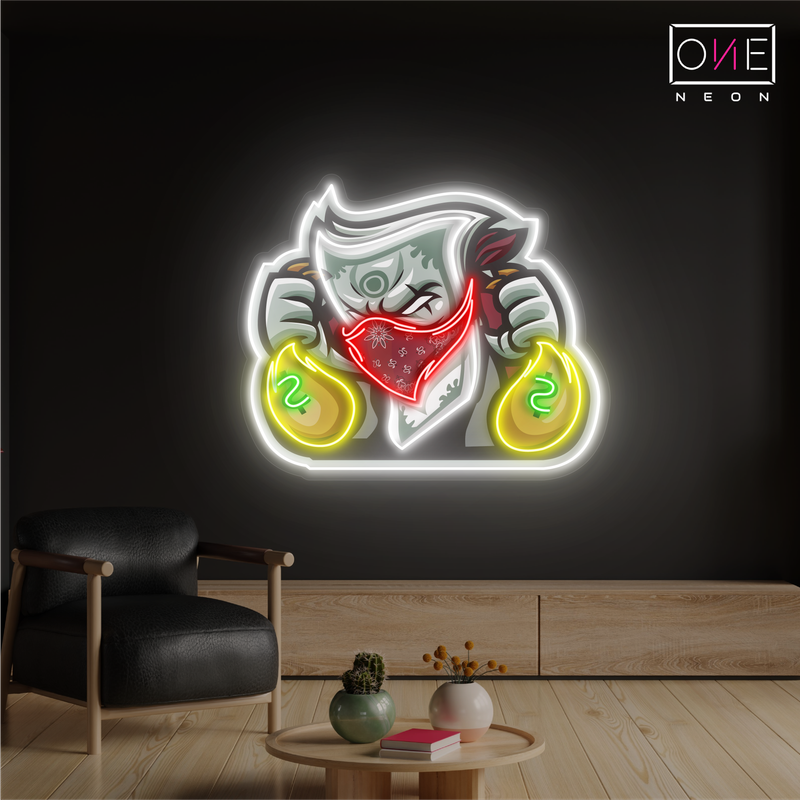 Money Heist Artwork Led Neon Sign