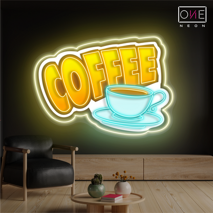 Coffee Artwork Led Neon Sign