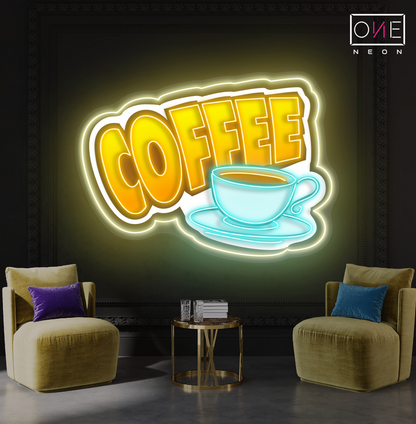 Coffee Artwork Led Neon Sign