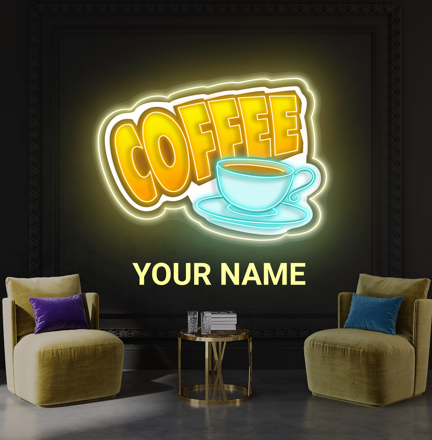 Coffee Artwork Led Neon Sign