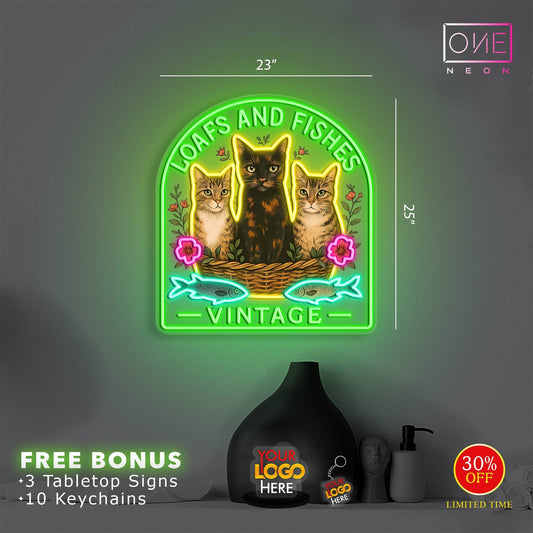 Loafs anh fishes Vintage | Led Neon Sign