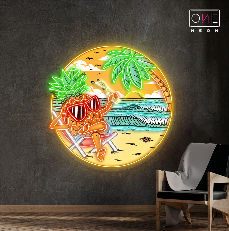 Pineapple Paradise Artwork Led Neon Sign