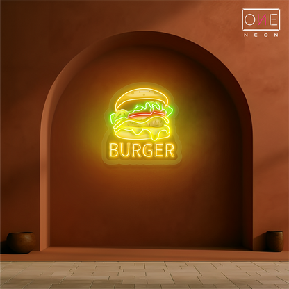 Burger Artwork Led Neon Sign