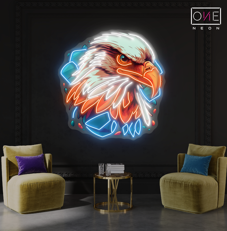 Eagle's Gaze Artwork Led Neon Sign