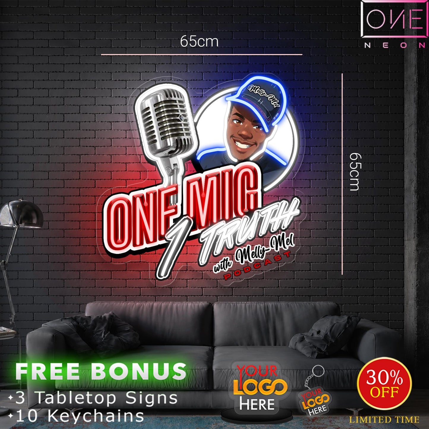 ONE MIC | LED Neon Sign