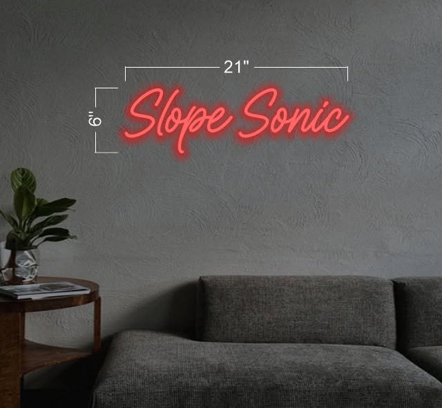 Slope Sonic | Led Neon Sign