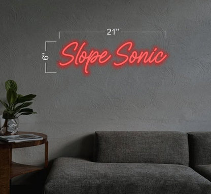 Slope Sonic | Led Neon Sign