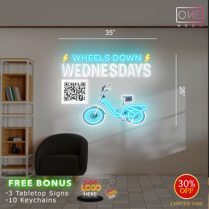 WHEELS DOWN WEDNESDAYS | Led Neon Sign