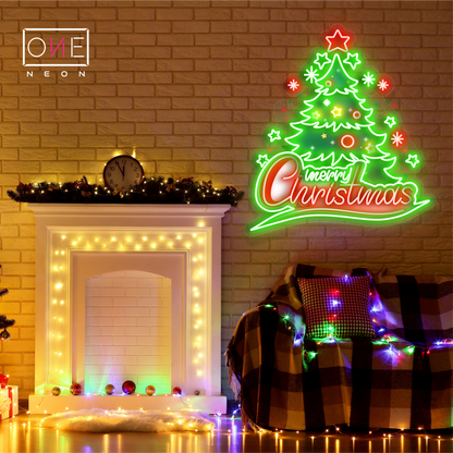 Christmas Tree Artwork Led Neon Sign