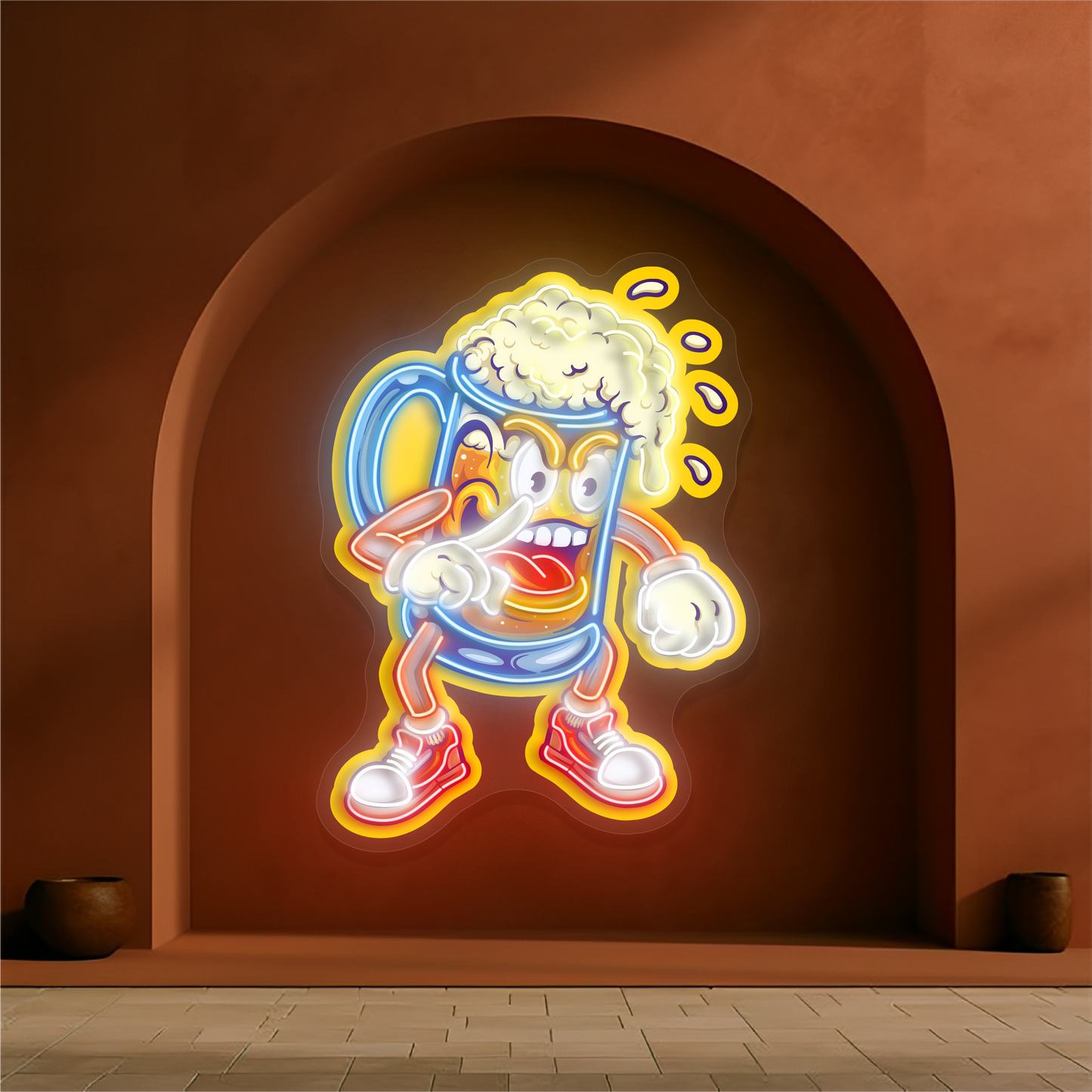 Brew Brawler Artwork Led Neon Sign