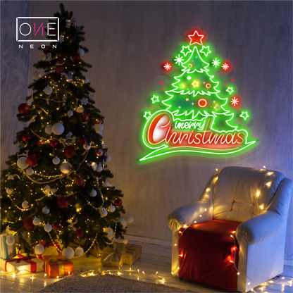 Christmas Tree Artwork Led Neon Sign